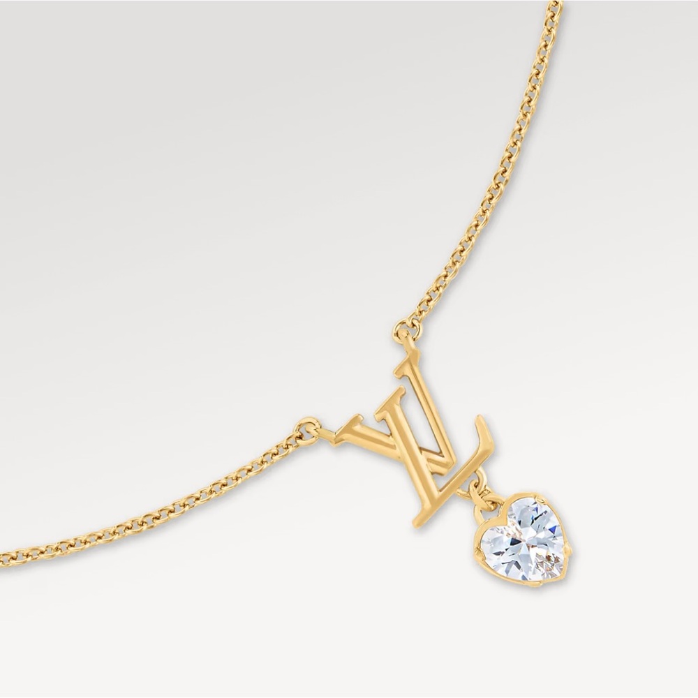 Louis Vuitton LV Iconic Heart Gold Stone Necklace - Picture 2 of 6